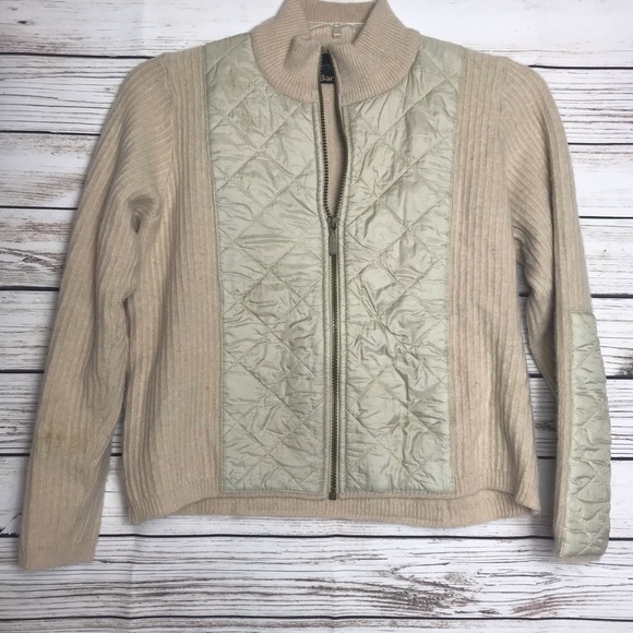 Barbour Nude Cream Full Zip Quilt Sporting Jacket - Picture 1 of 6